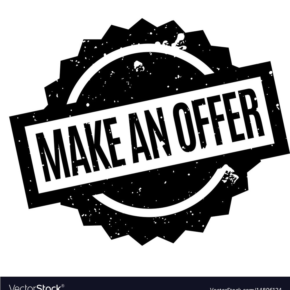 Make an offer on anything in my closet.  Will take reasonable offers.